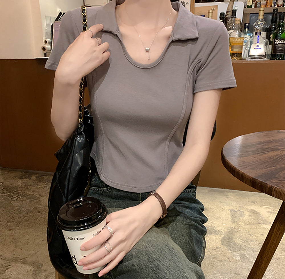 Shirt Collar Top