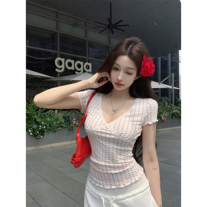 Women Polka Dot Print Top