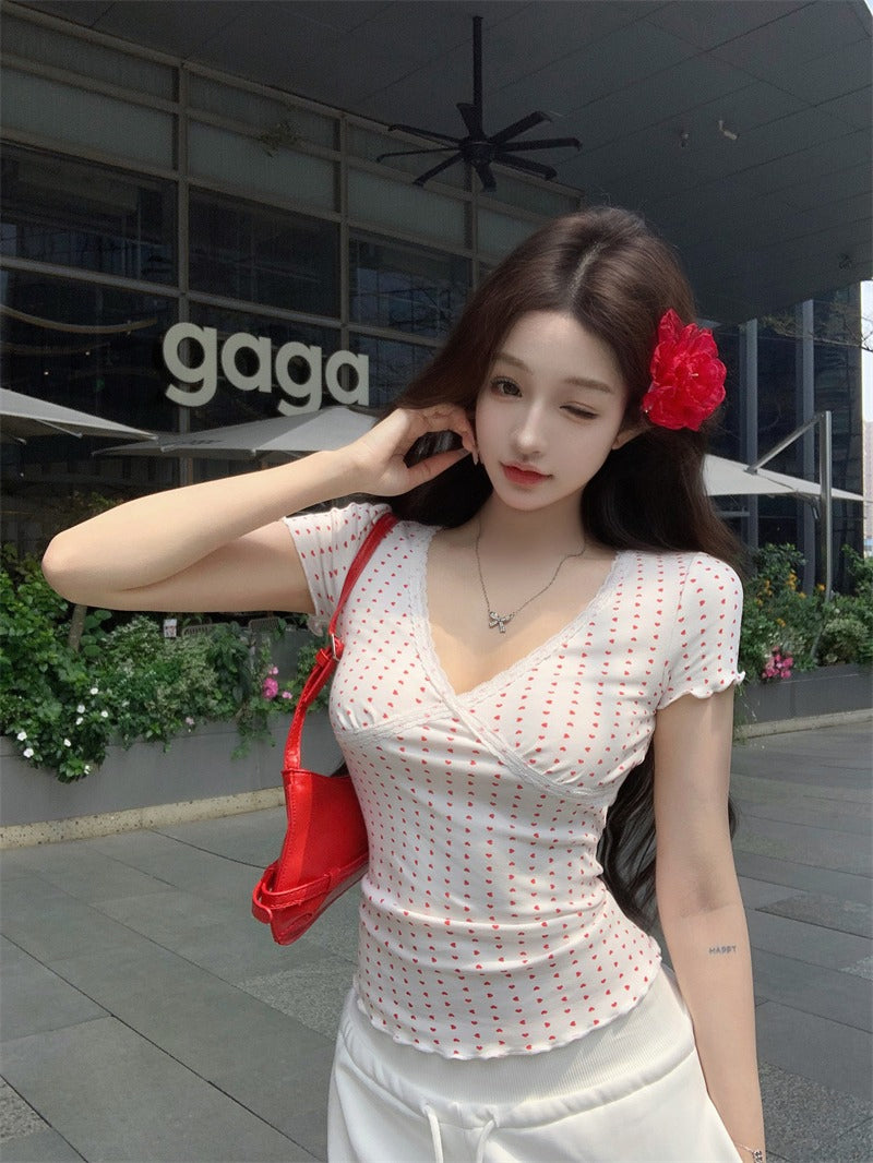 Women Polka Dot Print Top