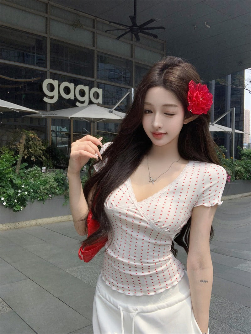 Women Polka Dot Print Top