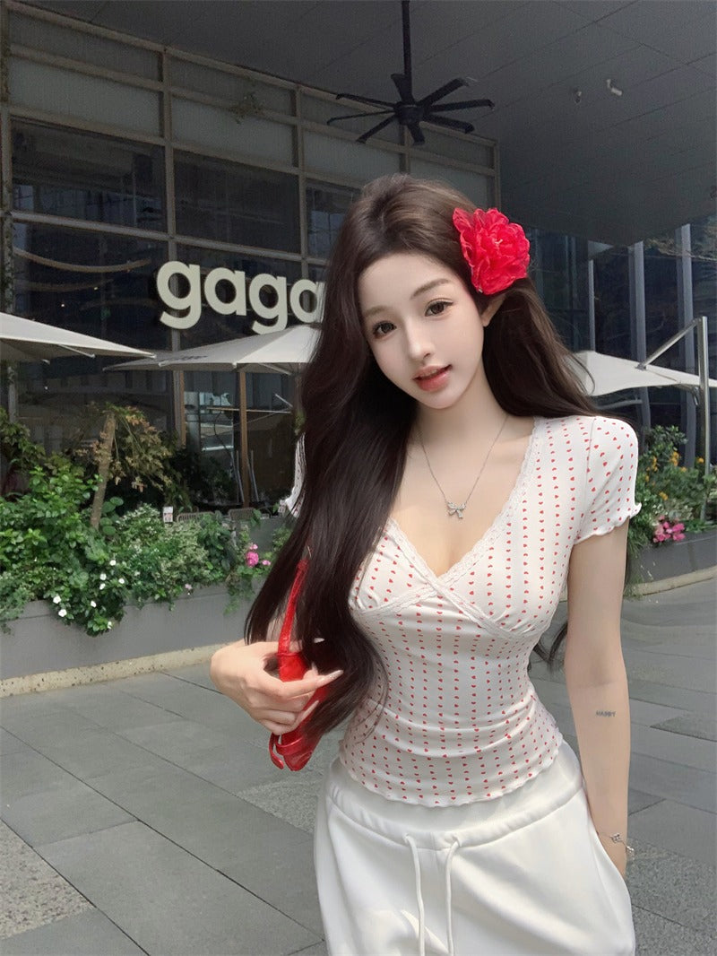 Women Polka Dot Print Top