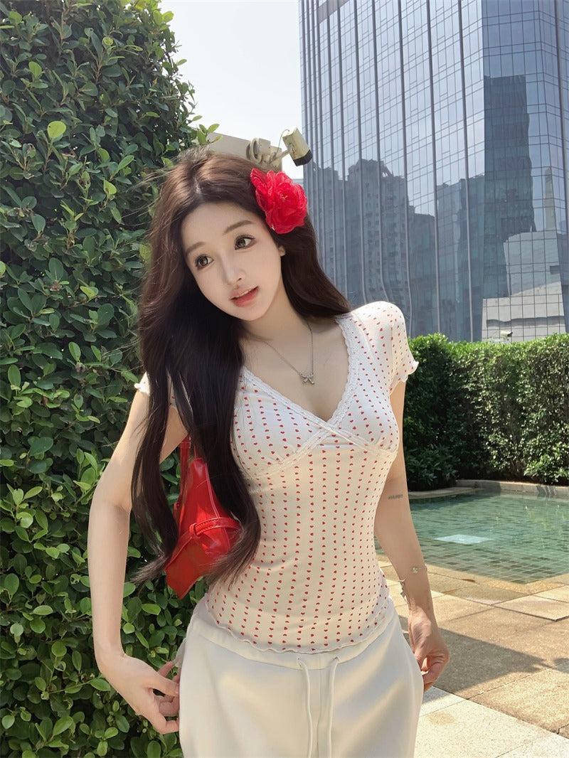 Women Polka Dot Print Top