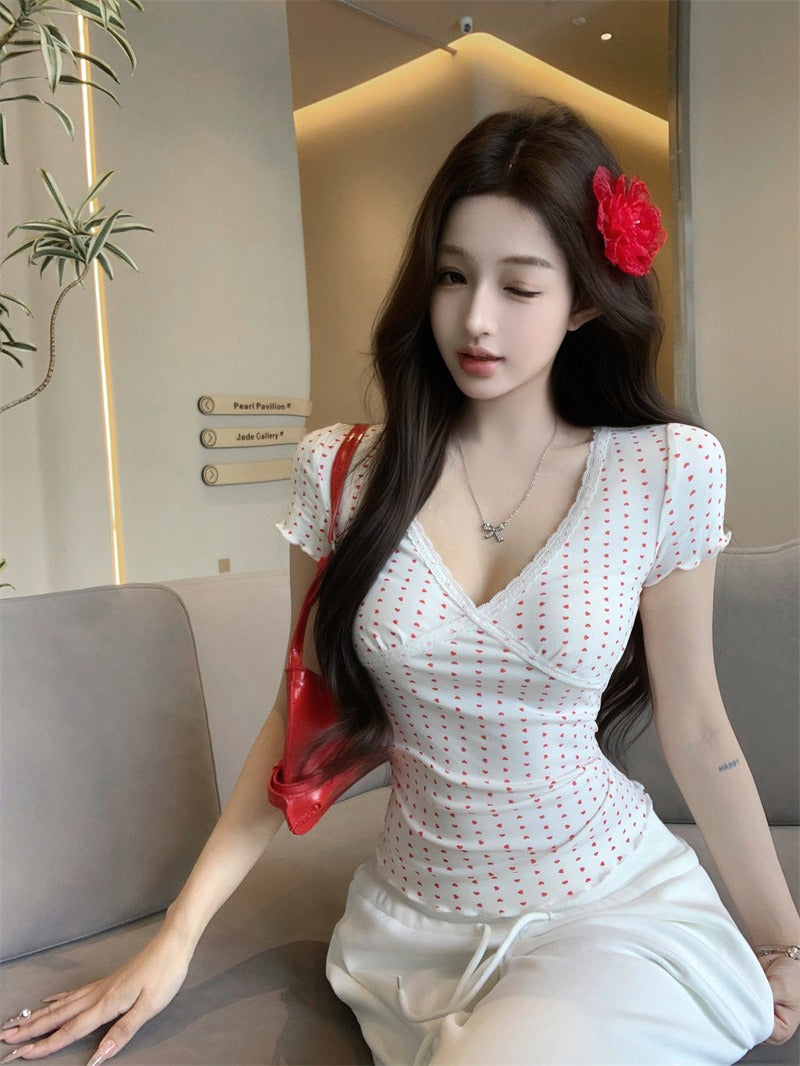 Women Polka Dot Print Top
