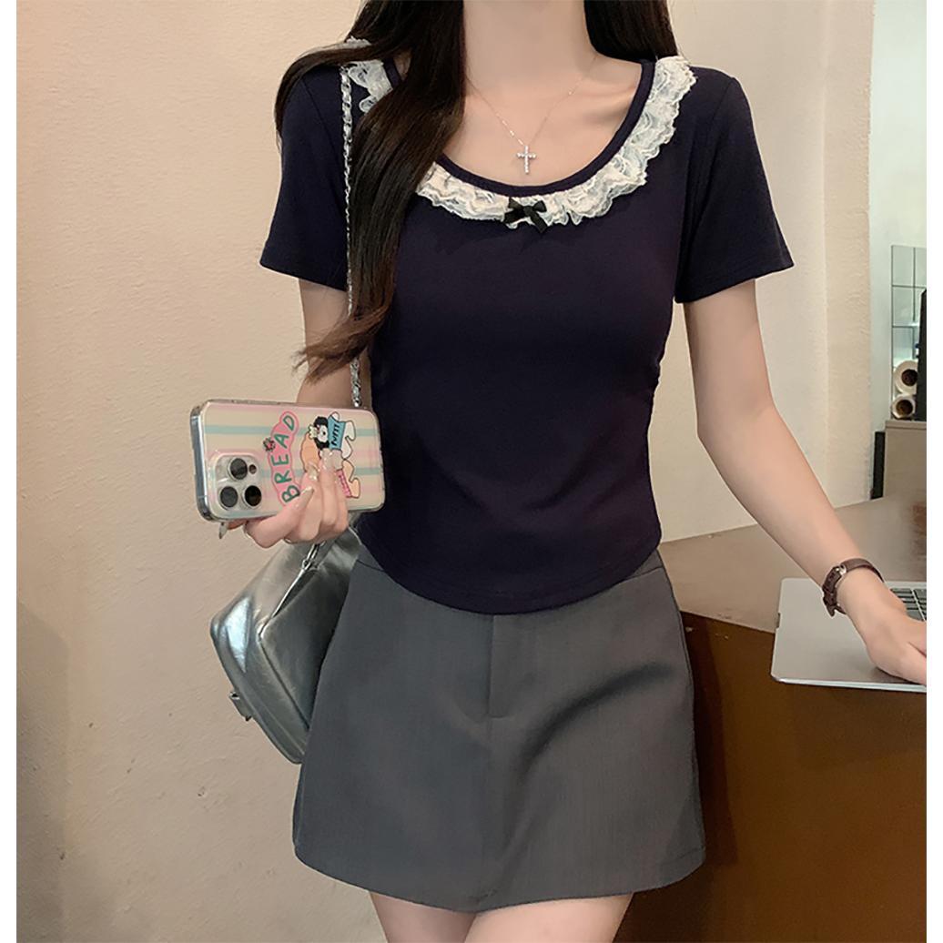 Round Neck Lace Top