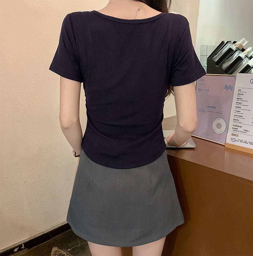 Round Neck Lace Top