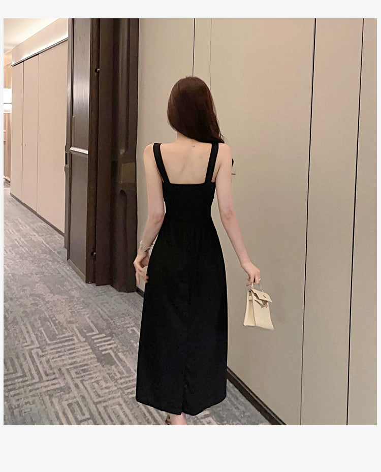 Sleeveless Fit and Flare Maxi Dress