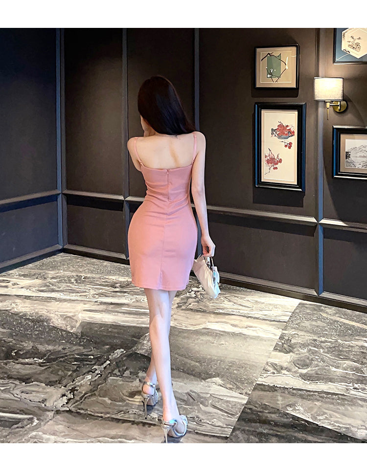 Satin Bodycon Mini Dress