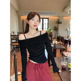 Women Shoulder Straps Top