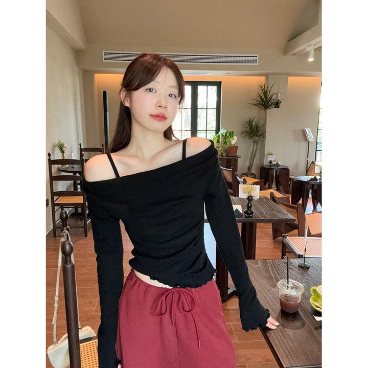 Women Shoulder Straps Top