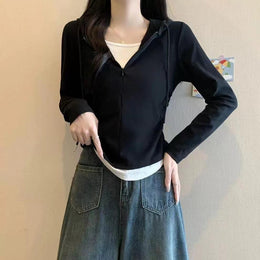 Women Hooded Regular Top