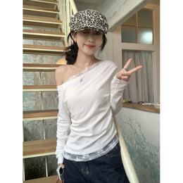 Women One Shoulder Regular Top