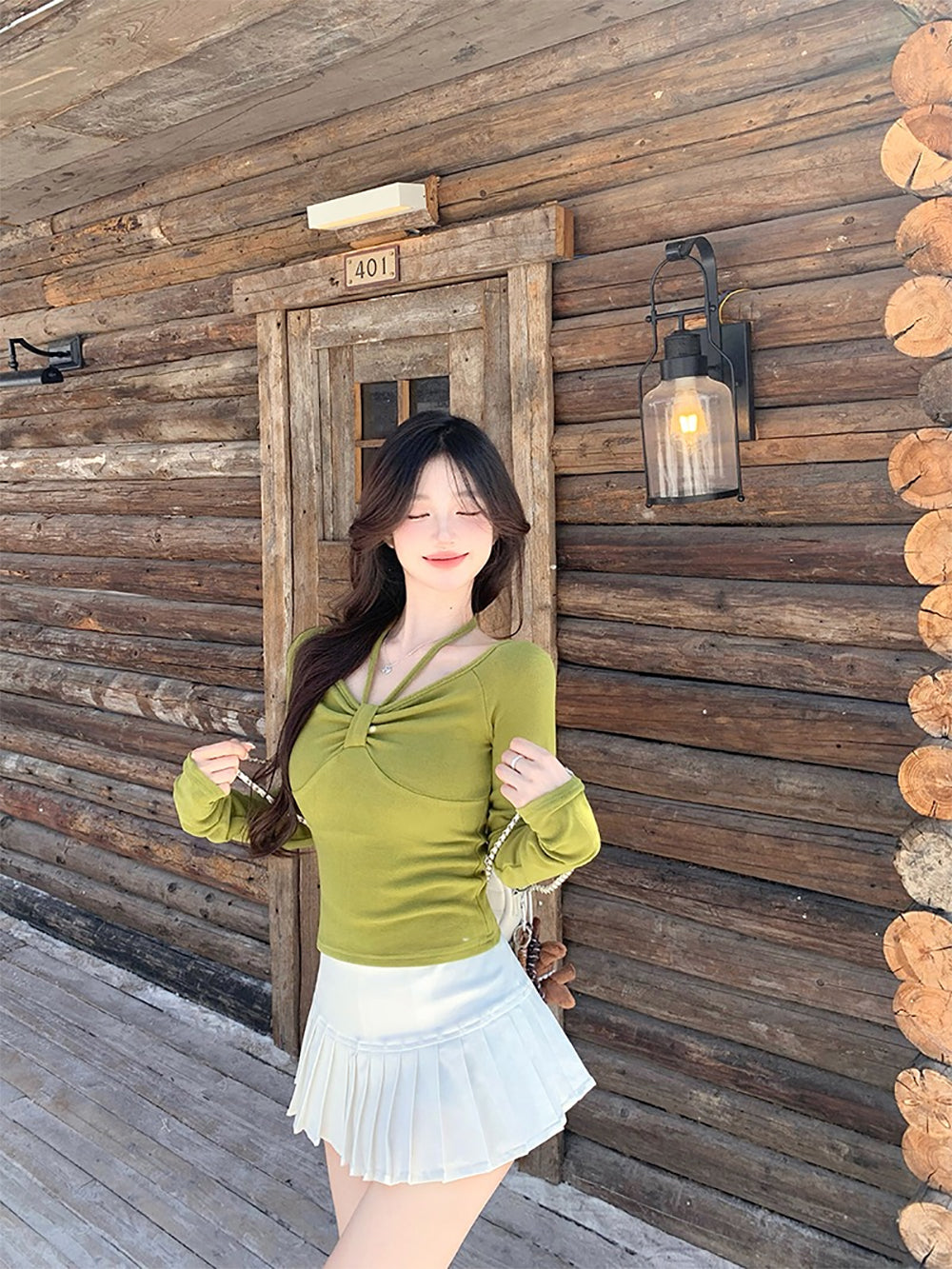 Women Extended Sleeves Top