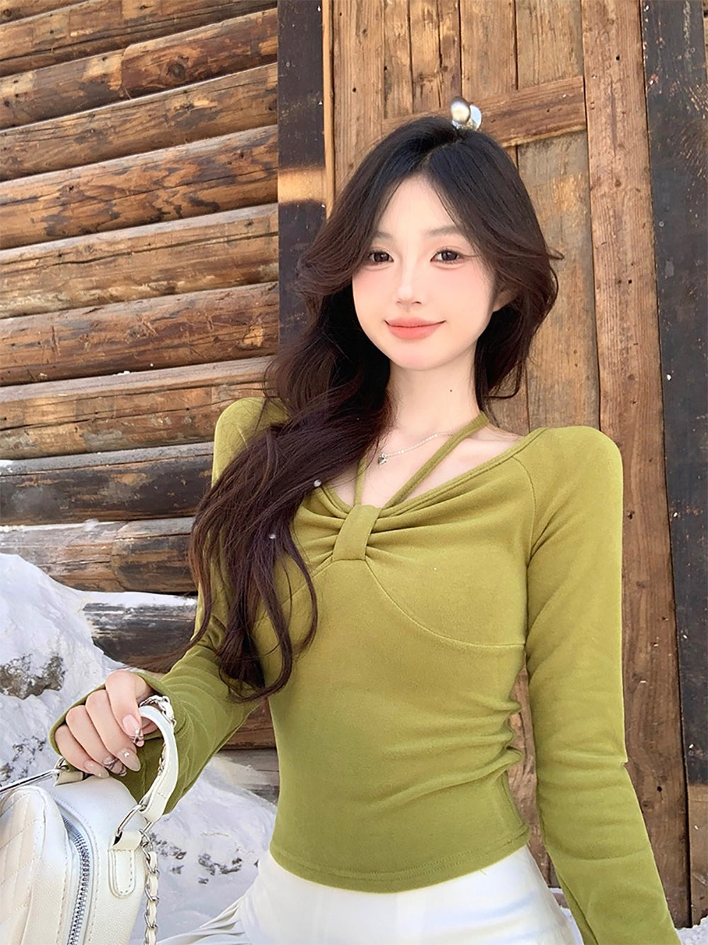 Women Extended Sleeves Top