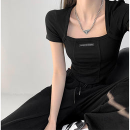 Women Graphic Printed Square Neck Top