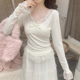 Women Extended Sleeves Top