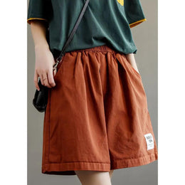 Women Solid Mid-Rise Loose Fit Shorts