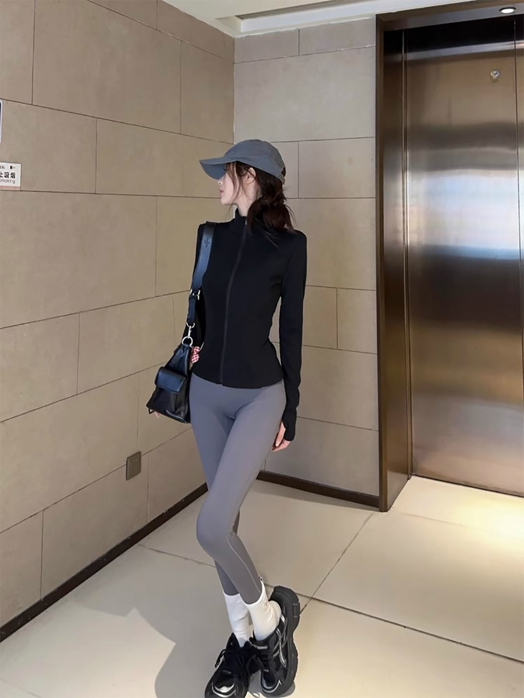 Women Mock Collar Solid Casual Tailored Insulator Jacket