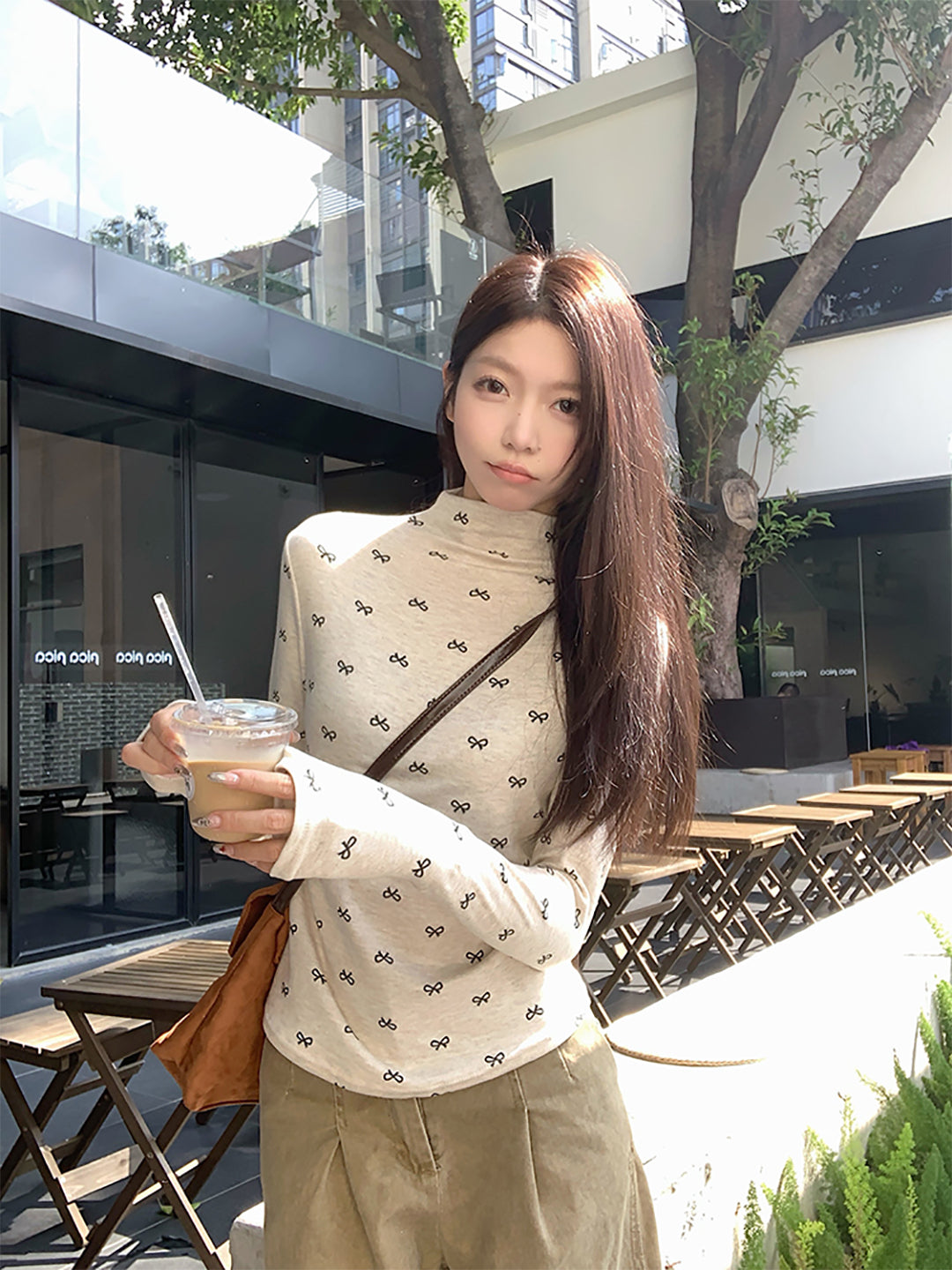 Women Printed Extended Sleeves Top