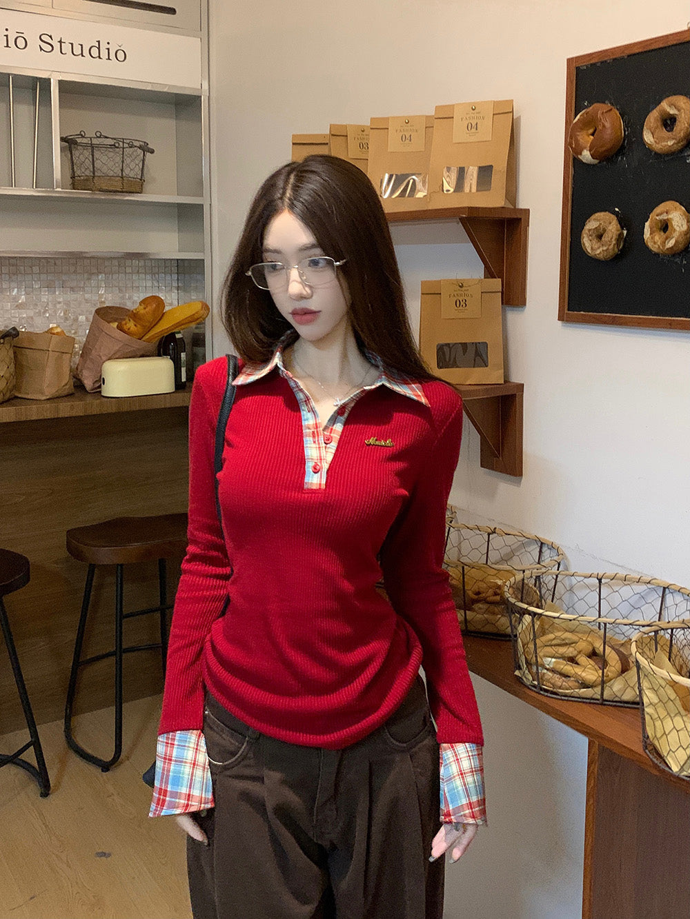 Women Colourblocked Top