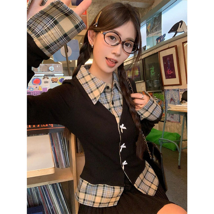 Women Checked Spread Collar Casual Shirt