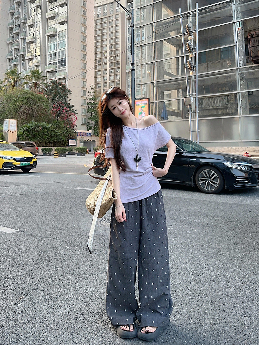 Women Boat Neck Short Sleeves Top