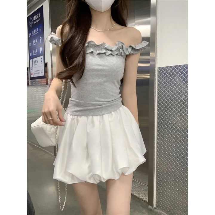 Women Off-Shoulder Crop Top