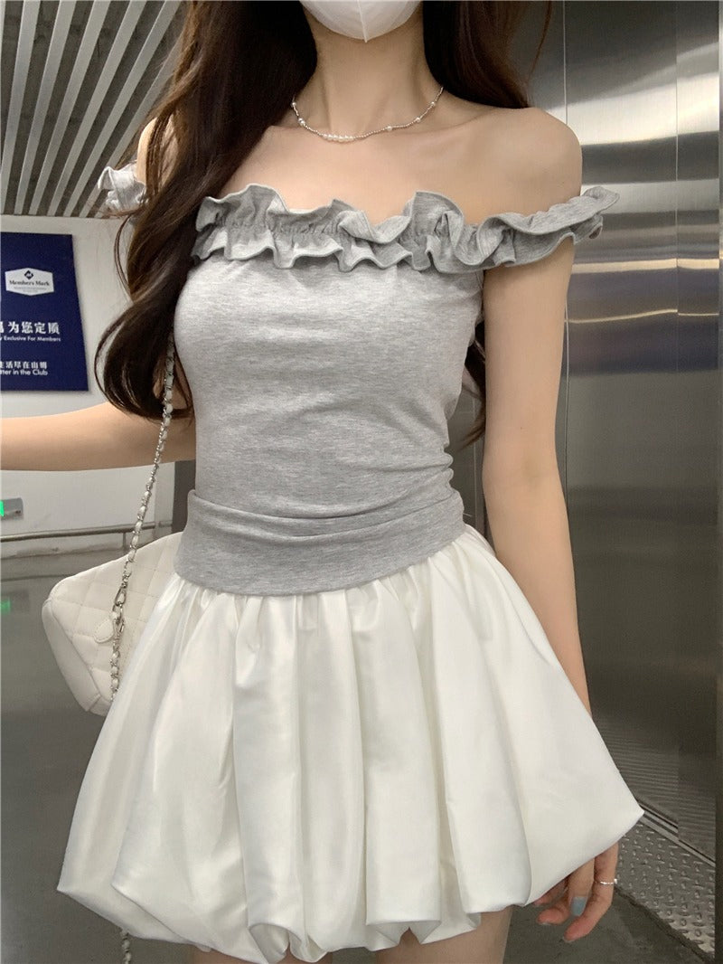 Women Off-Shoulder Crop Top