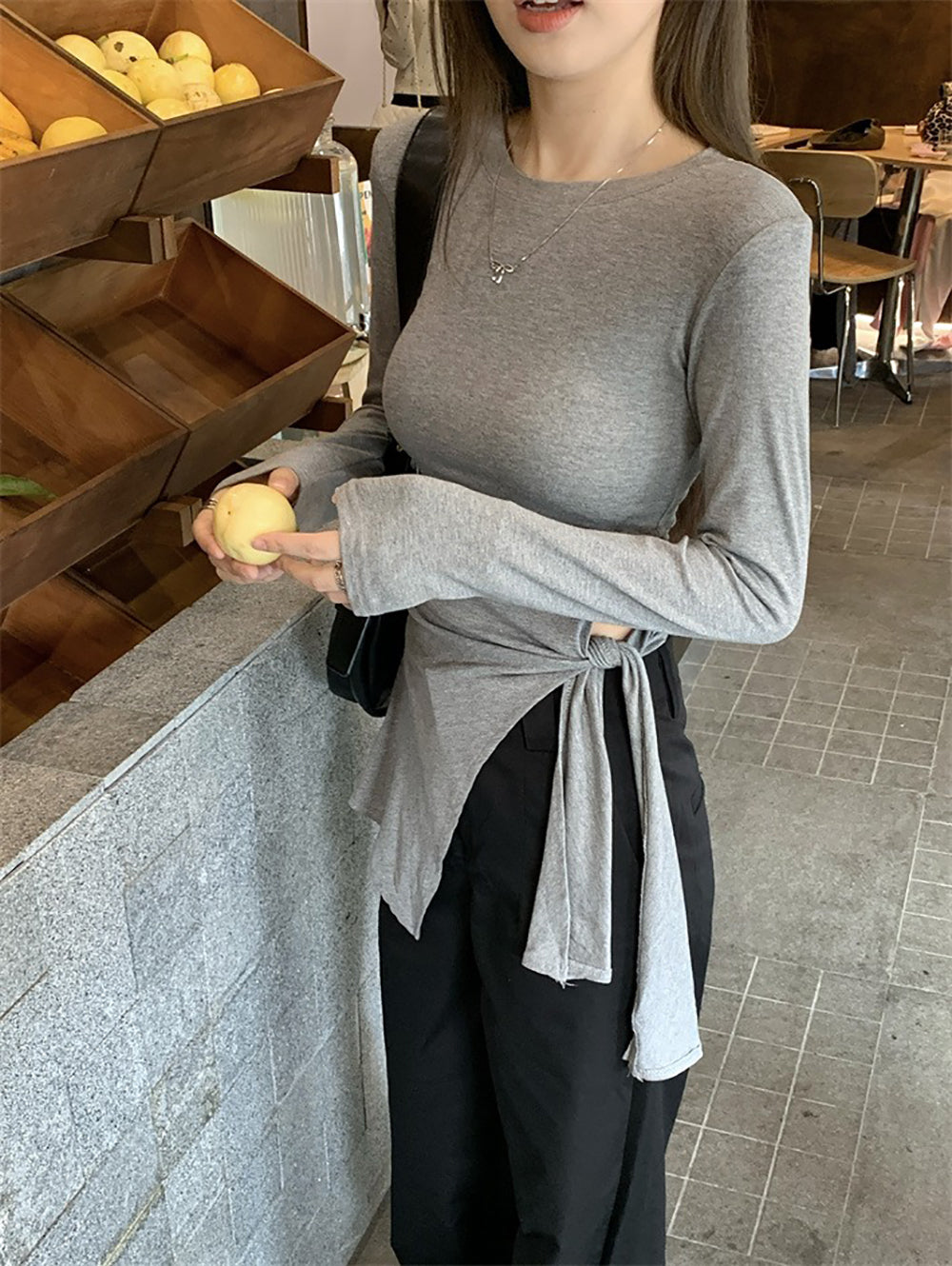 Women Solid Top