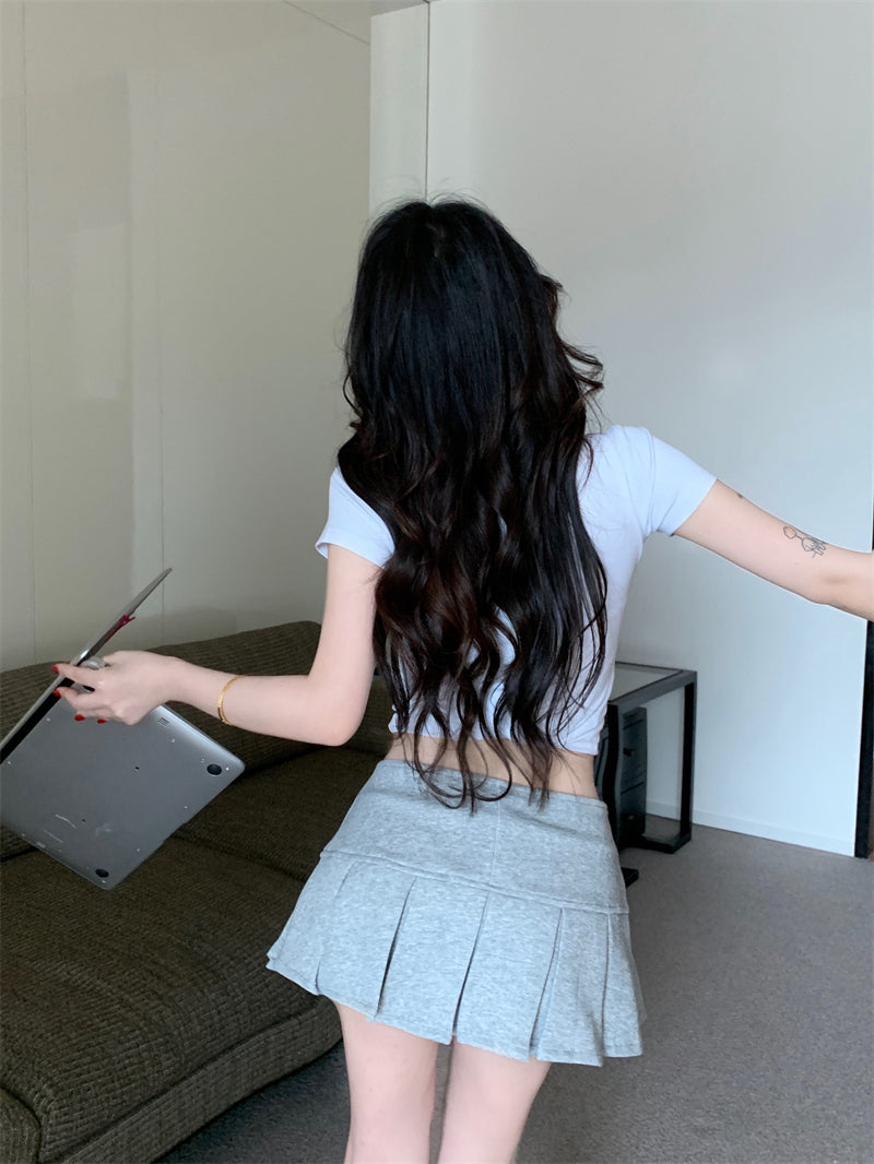 Solid Skorts Skirt