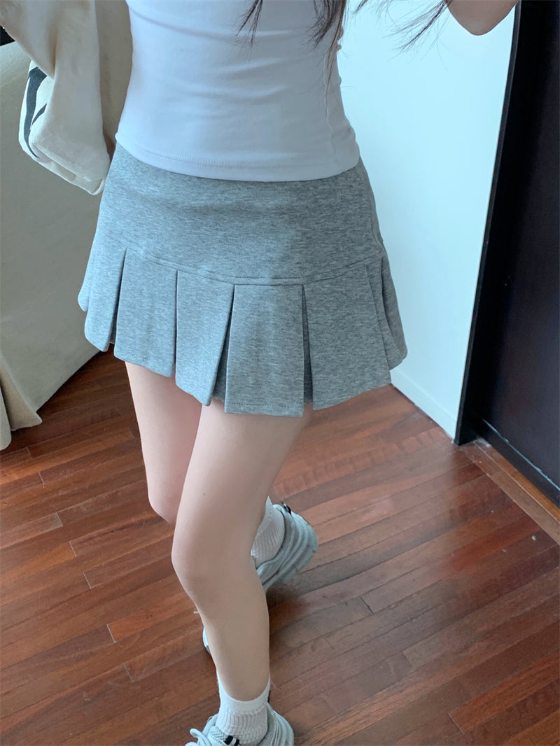 Solid Skorts Skirt