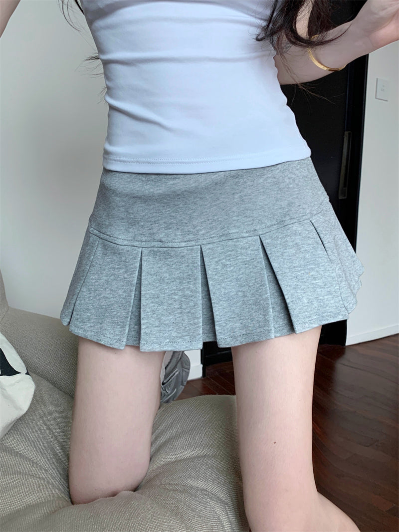 Solid Skorts Skirt
