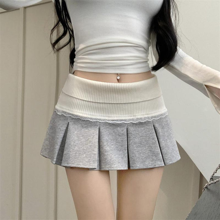Solid Skorts Skirt