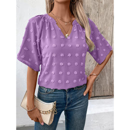 StyleCast Women Solid V-Neck Top