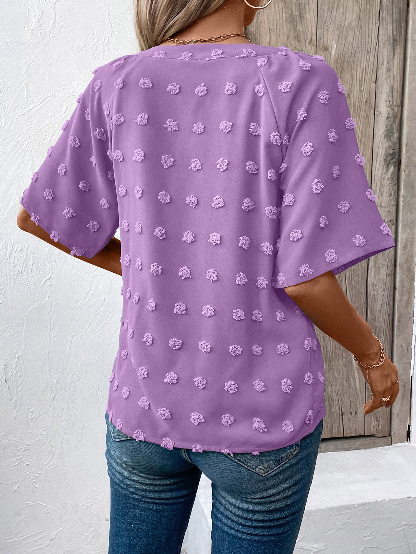 StyleCast Women Solid V-Neck Top