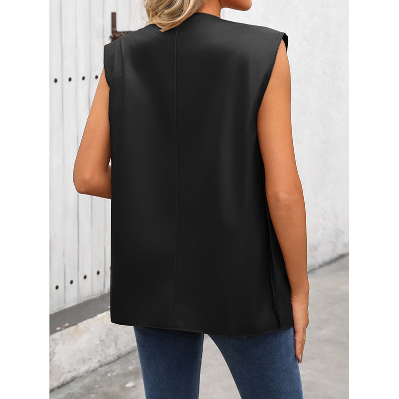 Solid Open-Front Jacket