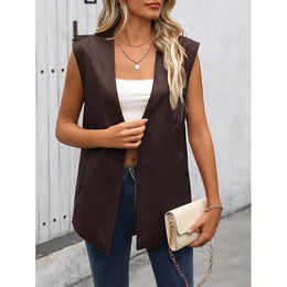 Solid Open-Front Jacket