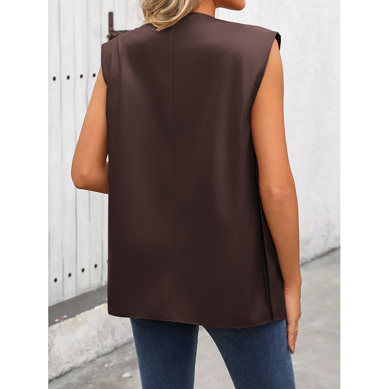 Solid Open-Front Jacket