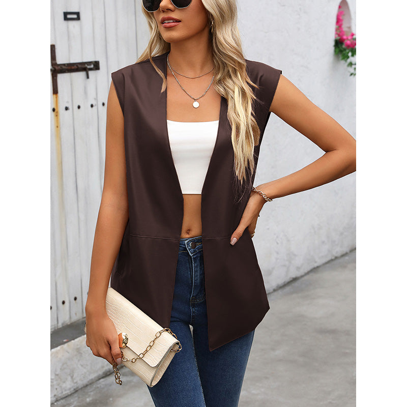 Solid Open-Front Jacket