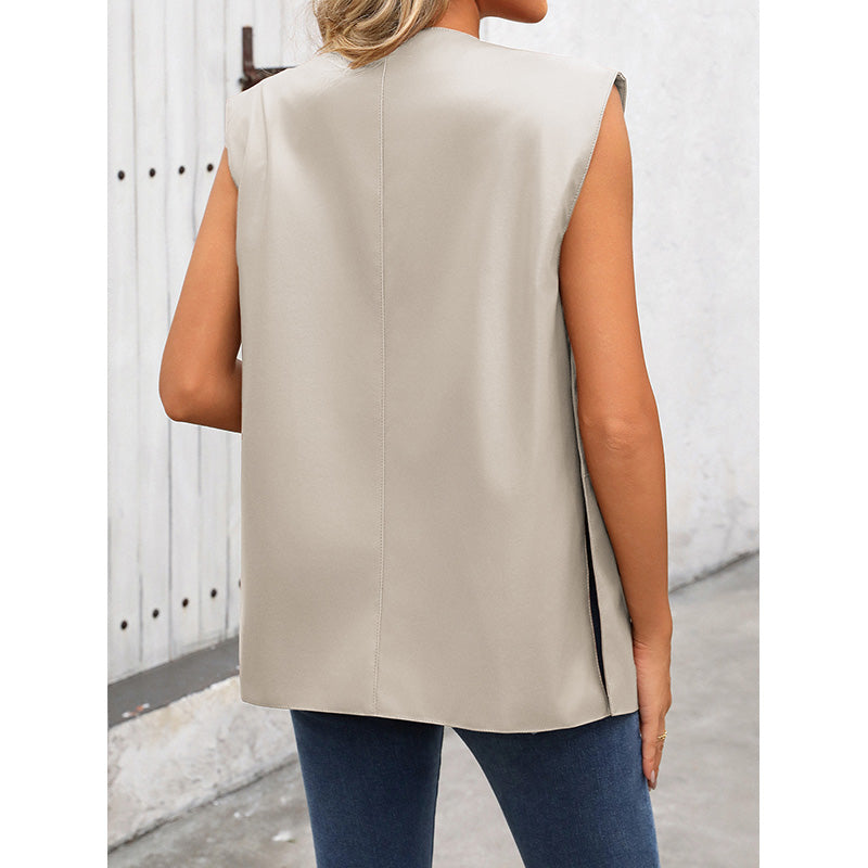 Solid Open-Front Jacket