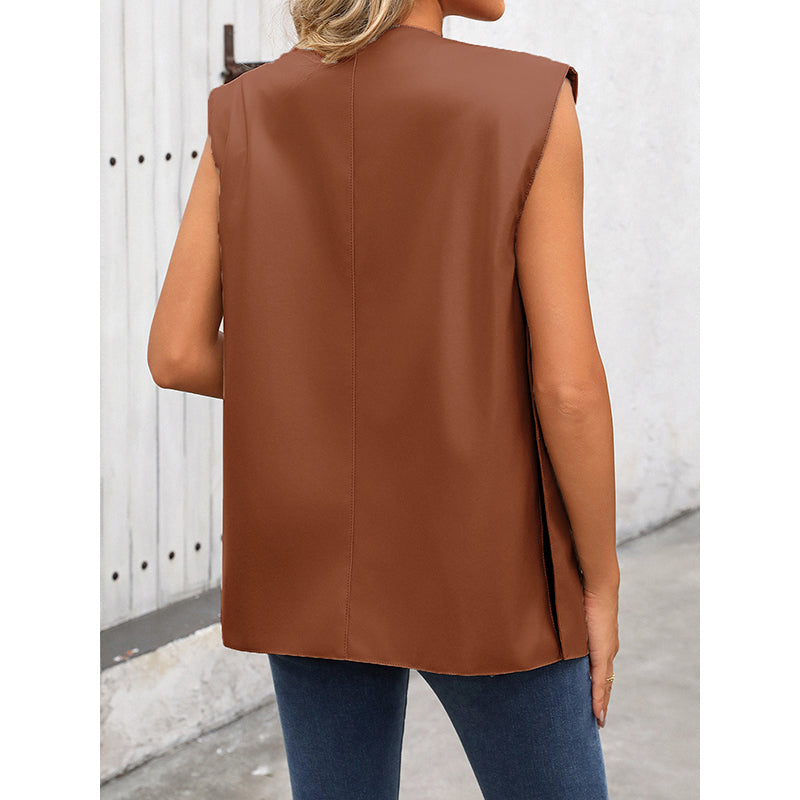 Solid Open-Front Jacket