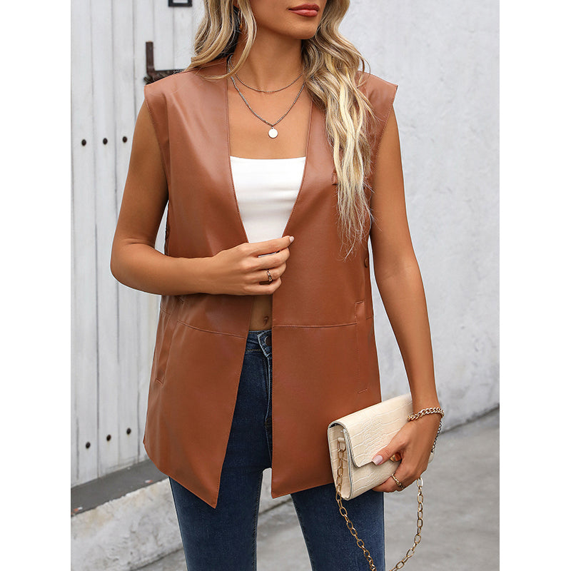 Solid Open-Front Jacket