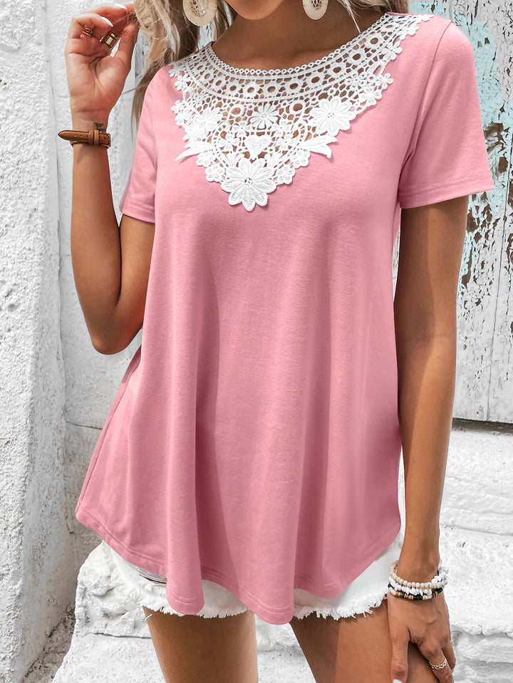 Self design Lace Inserts Top