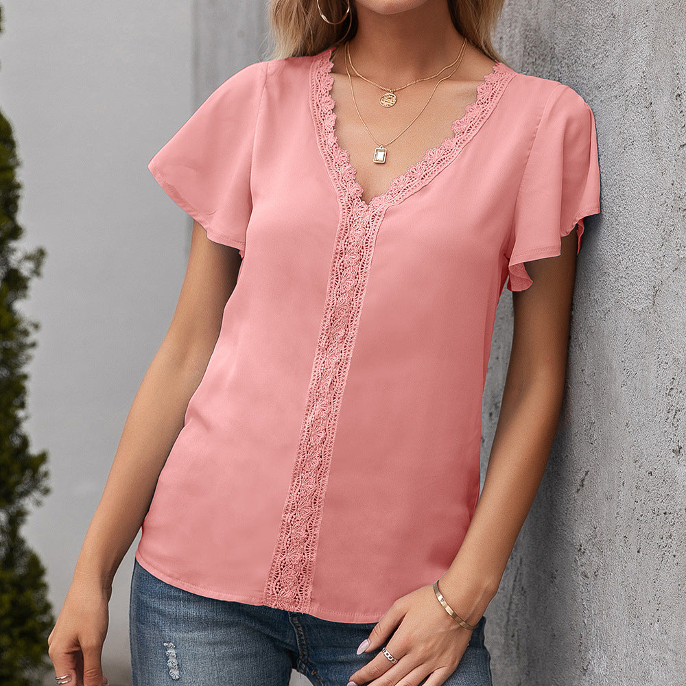 Pink Schiffli Top
