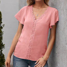 Pink Schiffli Top