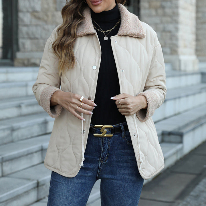 Spread Collar Puffer Jacket