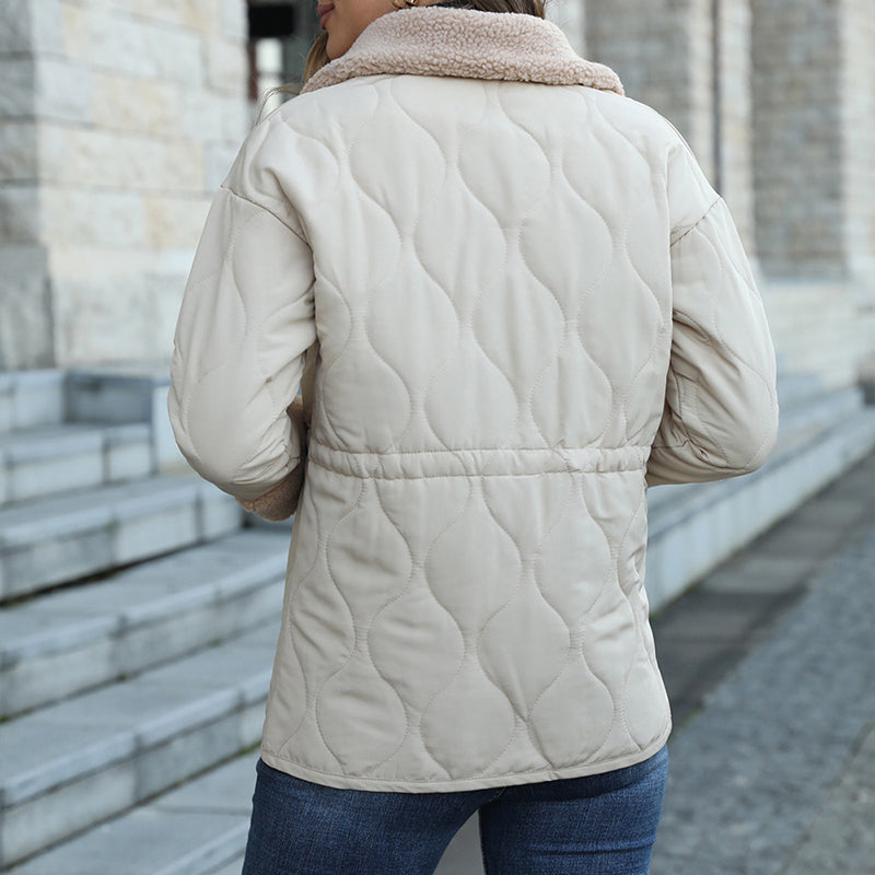 Spread Collar Puffer Jacket