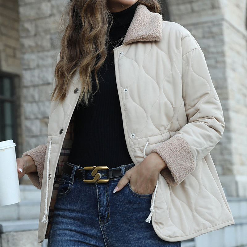 Spread Collar Puffer Jacket