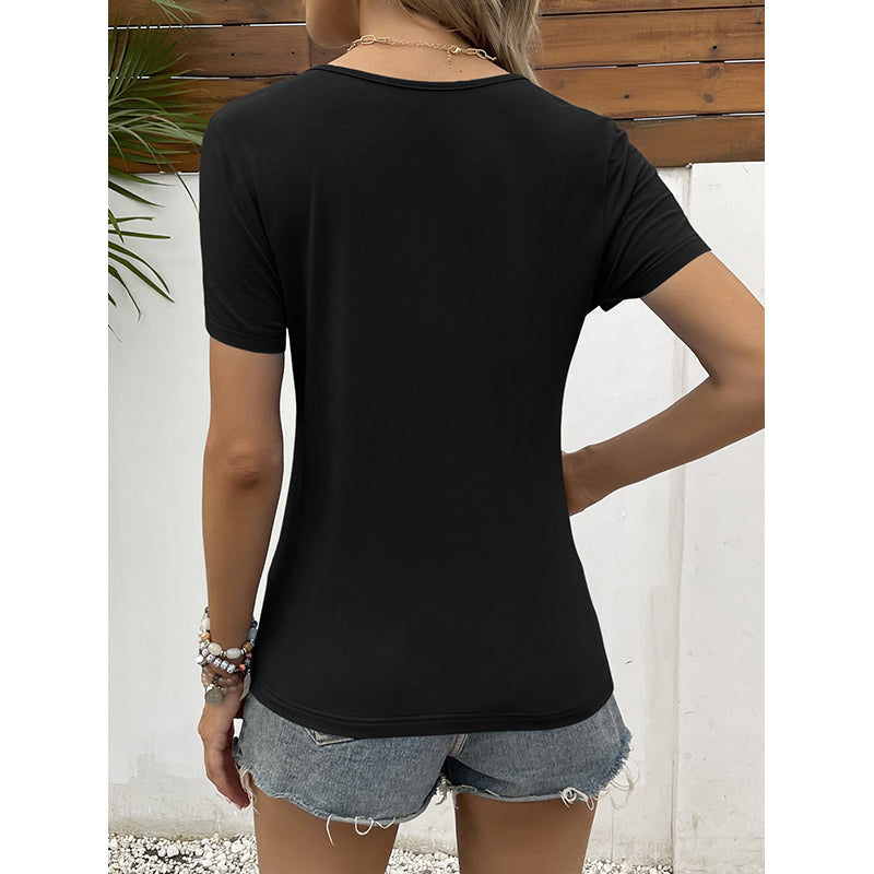 V- Neck Ruffles Top