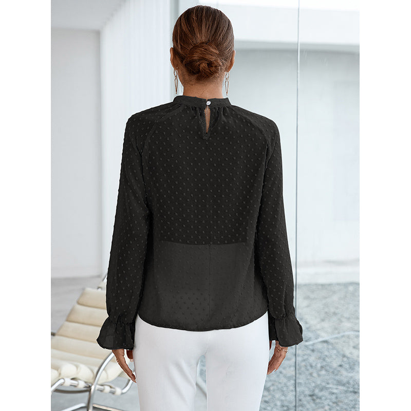 Self Design High Neck Top