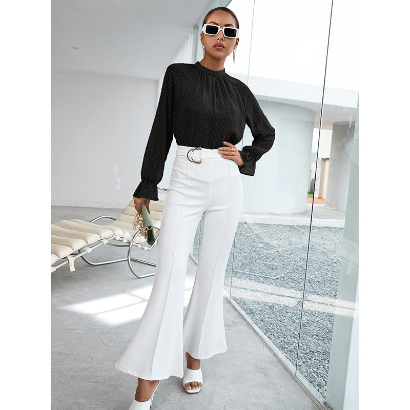 Self Design High Neck Top